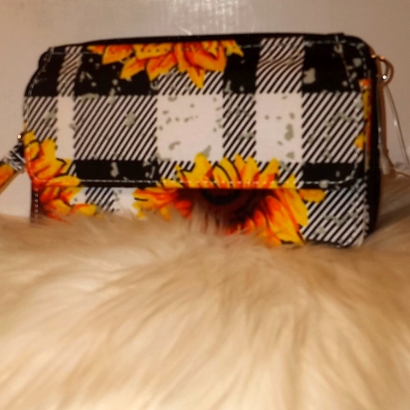 🌻 NGil Canvas Sunflower 🌻 Crossbody Wallet Bag - Picture 2 of 12